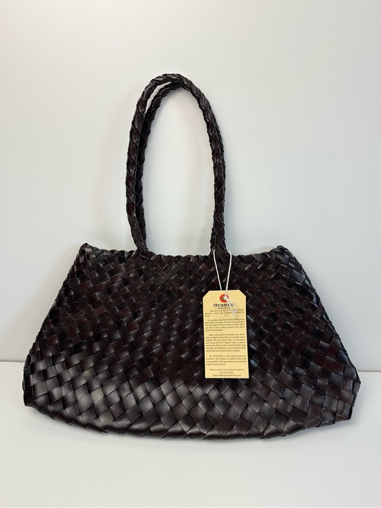 Dragon Diffusion Handbags - Dragon Diffusion Santa Croce Big Bag in Dark Brown